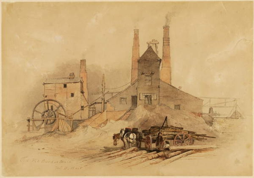 Detail of Old Pit, Burdon Main by Thomas H. Hair