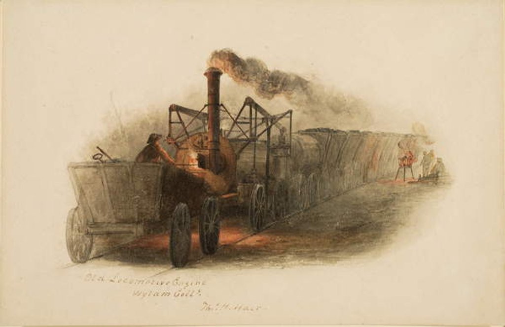 Detail of Old Locomotive Engine, Wylam Colliery by Thomas H. Hair