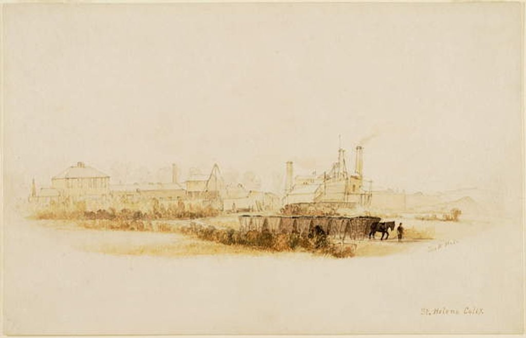 Detail of St. Helen's Colliery by Thomas H. Hair