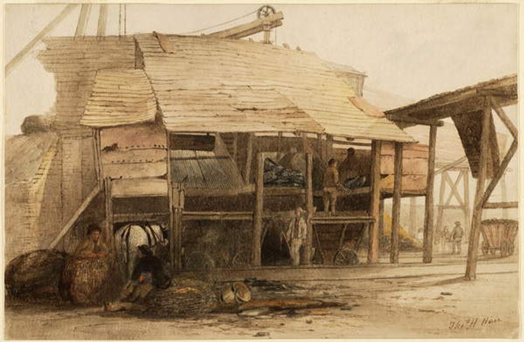 Detail of The Phoenix Pit, Old Etherly by Thomas H. Hair