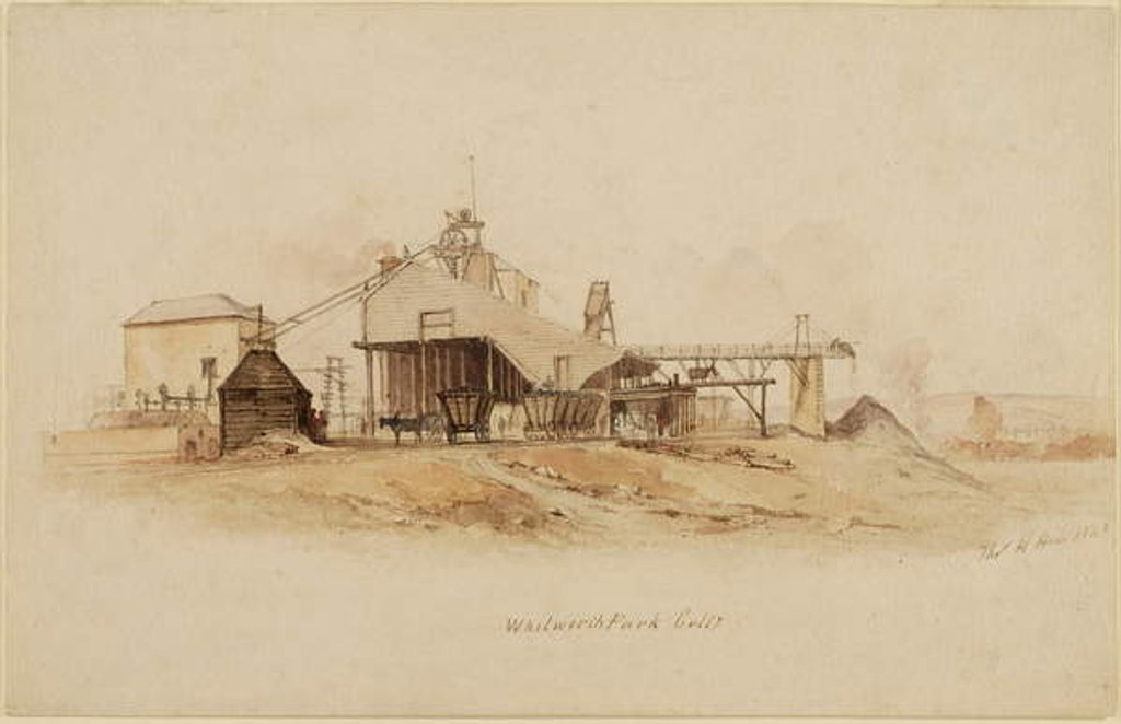 Detail of Whitworth Park Colliery by Thomas H. Hair