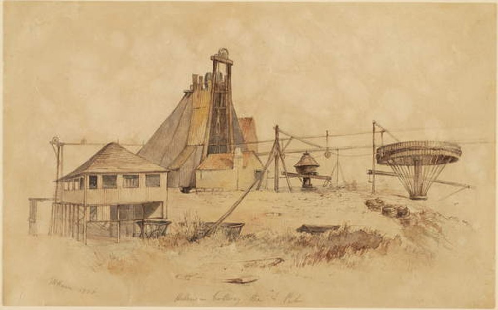 Detail of Hebburn Colliery, The A Pit by Thomas H. Hair