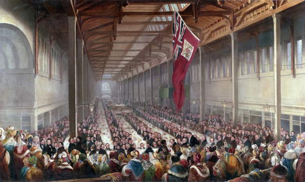 Detail of The Banquet given on the Occasion of the Opening of the Grainger Market, Newcastle upon Tyne, c.1835 by Henry Perlee Parker