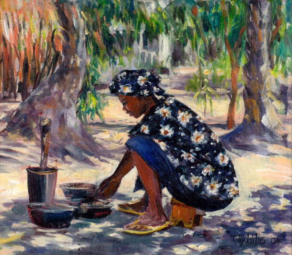 Detail of Woman Cooking, 2004 by Tilly Willis