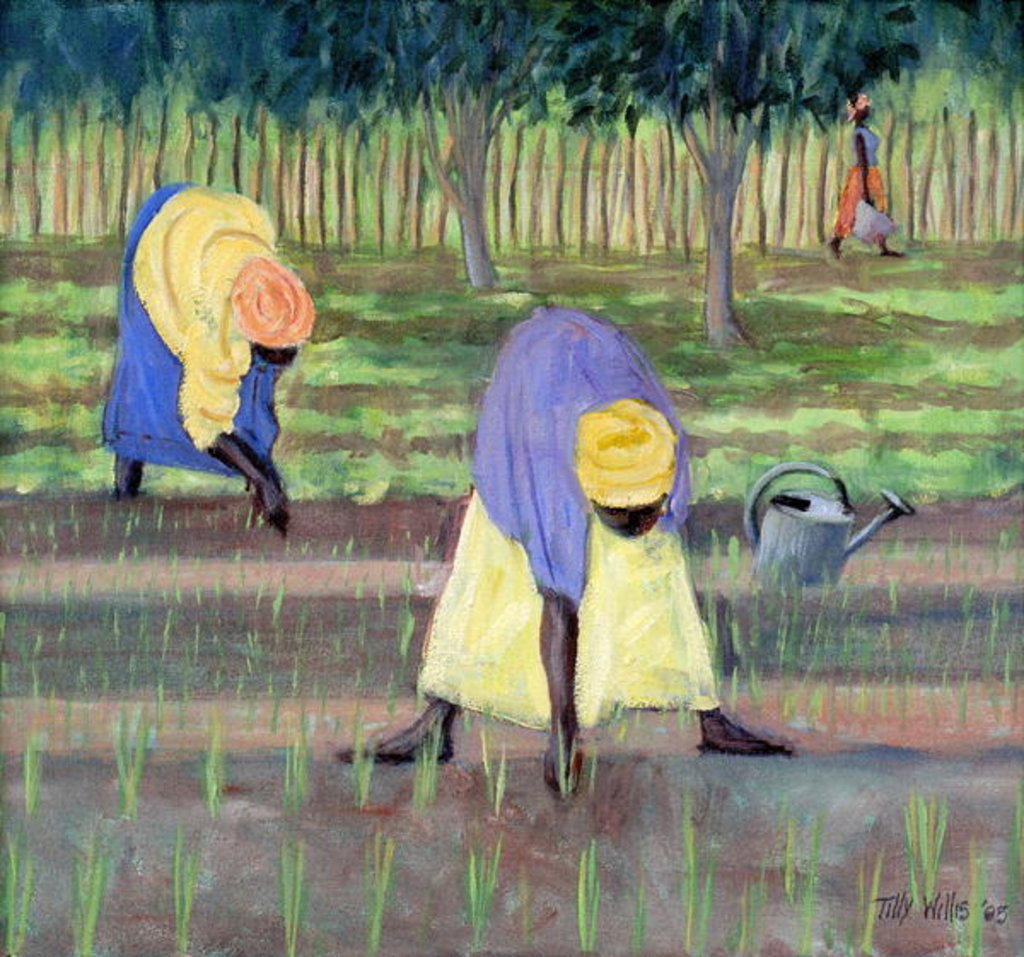 Detail of Women Gardening, 2005 by Tilly Willis