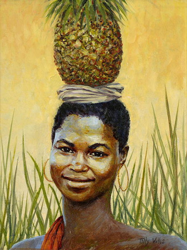 Detail of Pineapple Girl, 2004 by Tilly Willis