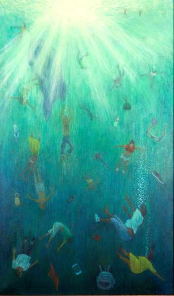 Detail of Strange Fish 2016 by Tilly Willis