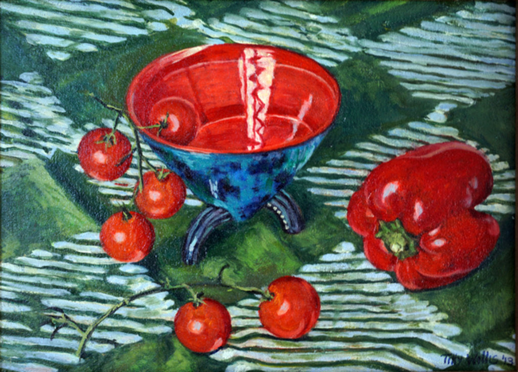 Detail of Tomatoes and Pepper by Tilly Willis