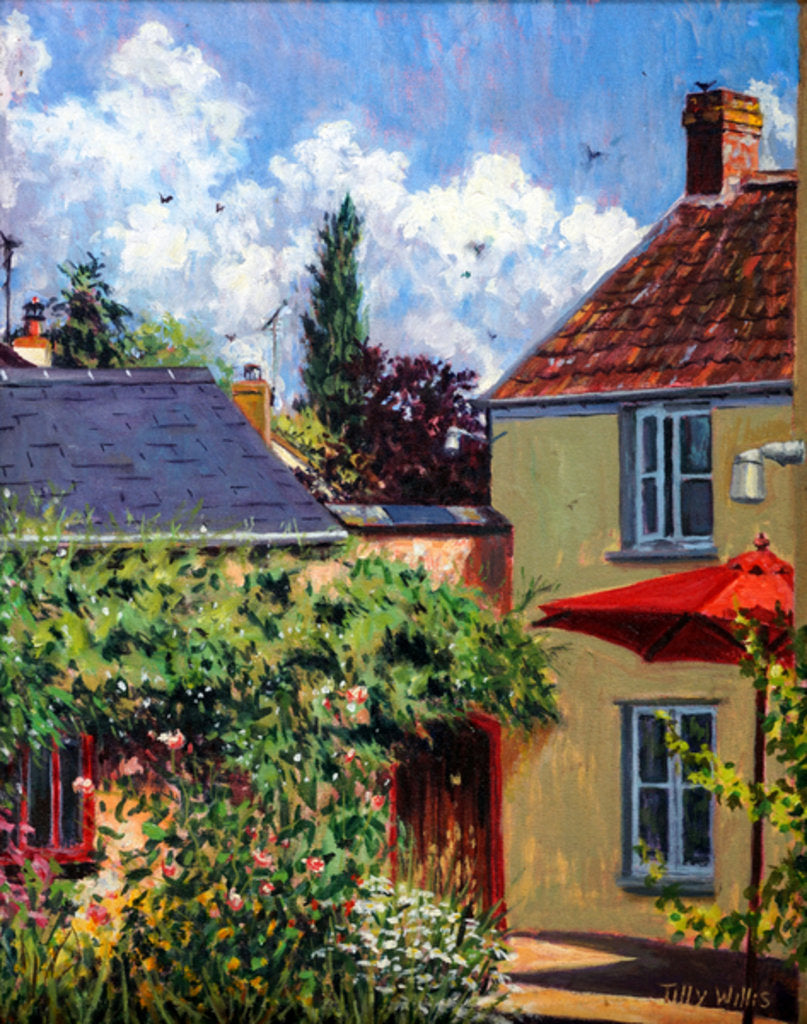 Detail of Red Parasol 2011 by Tilly Willis