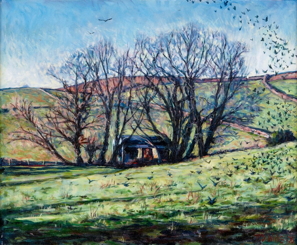 Detail of Crows Rising, 2009 by Tilly Willis