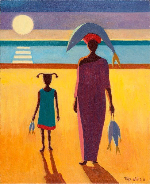 Detail of Woman with Fish, 2011 by Tilly Willis