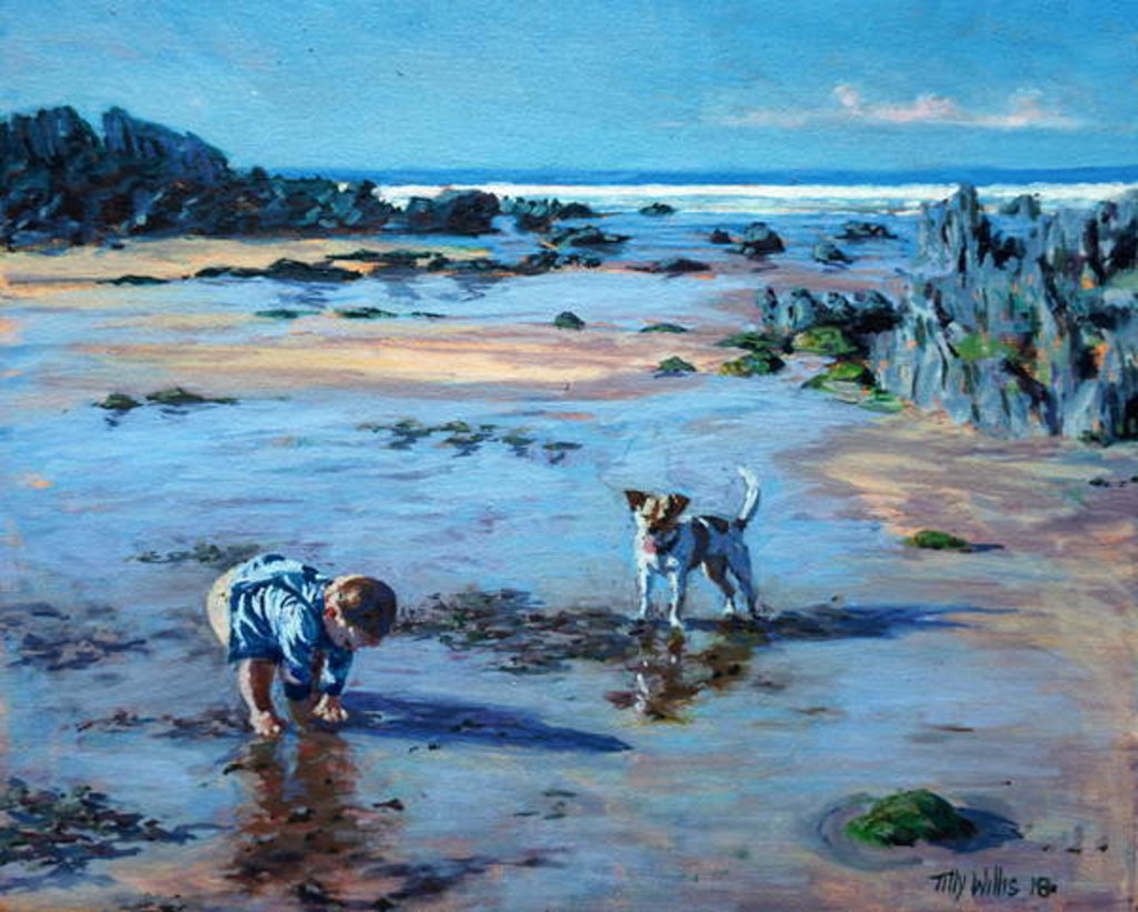 Detail of Buddies on the Beach by Tilly Willis