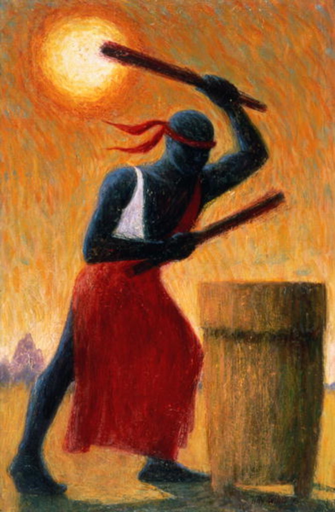 Detail of The Drummer, 1993 by Tilly Willis