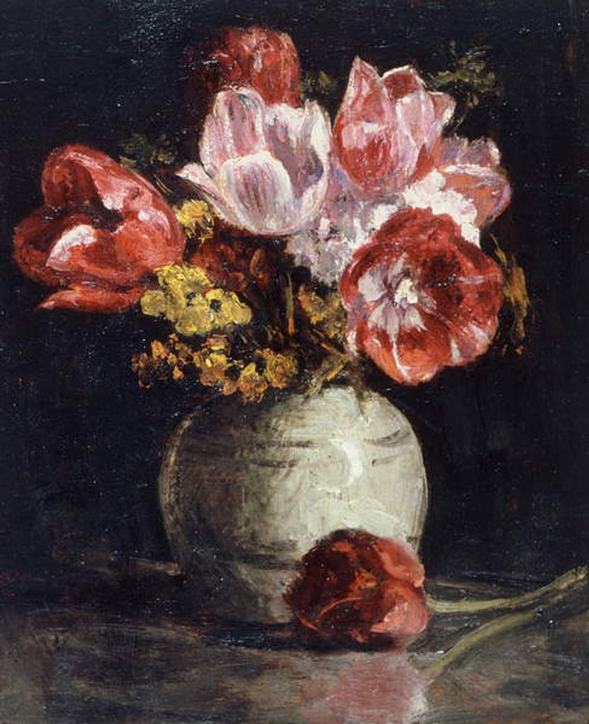 Detail of Vase of Flowers by Frederick Brown