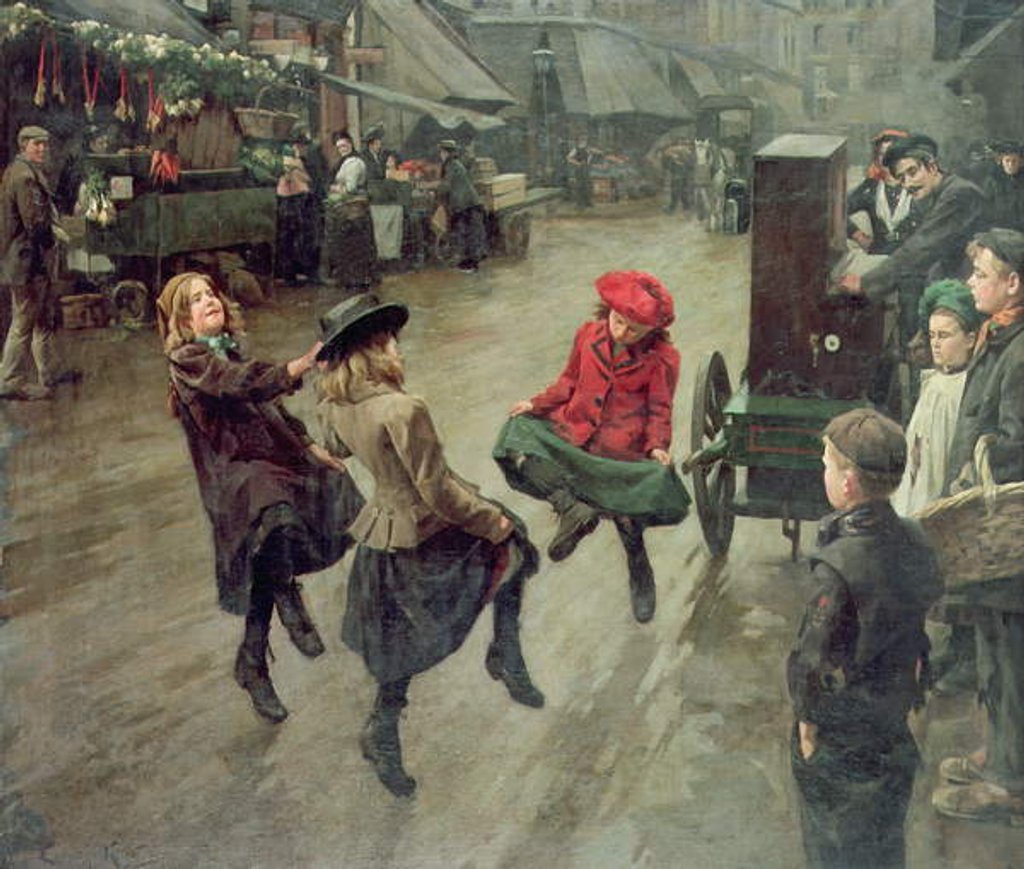 Detail of London Street Children, 1904 by Edward R. King