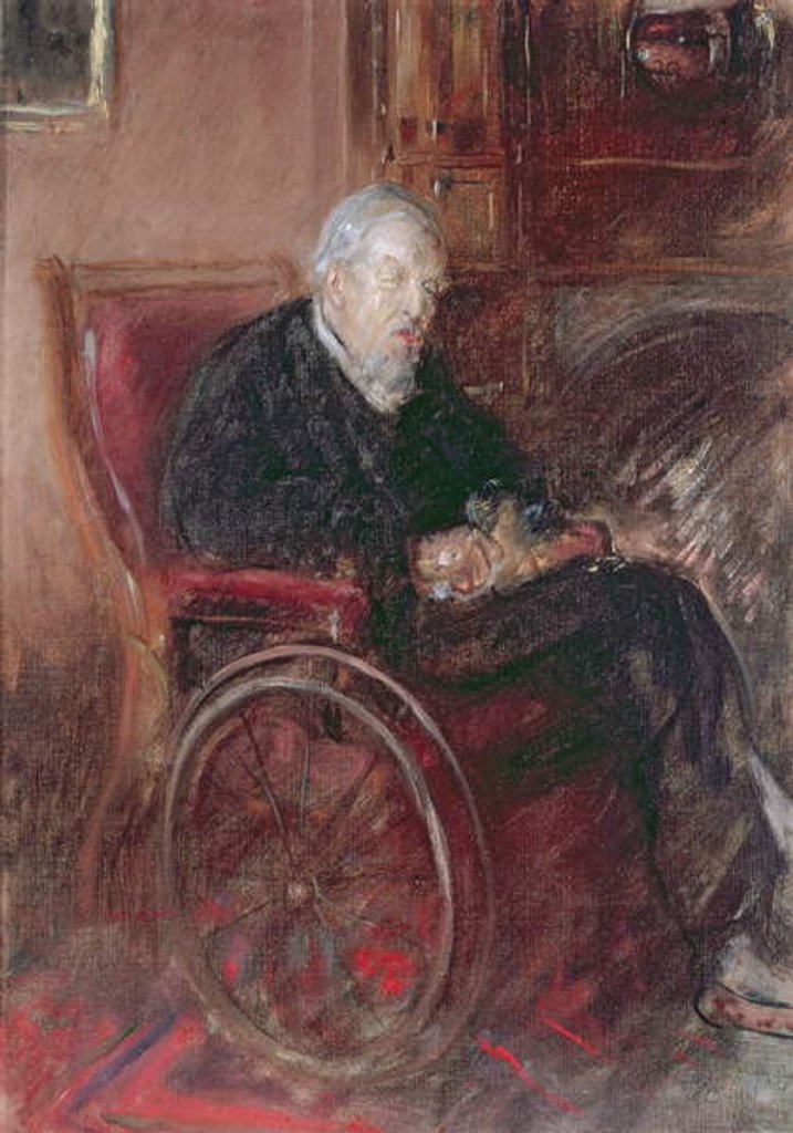 Detail of Henry Tonk's Father in a Wheelchair by Henry Tonks