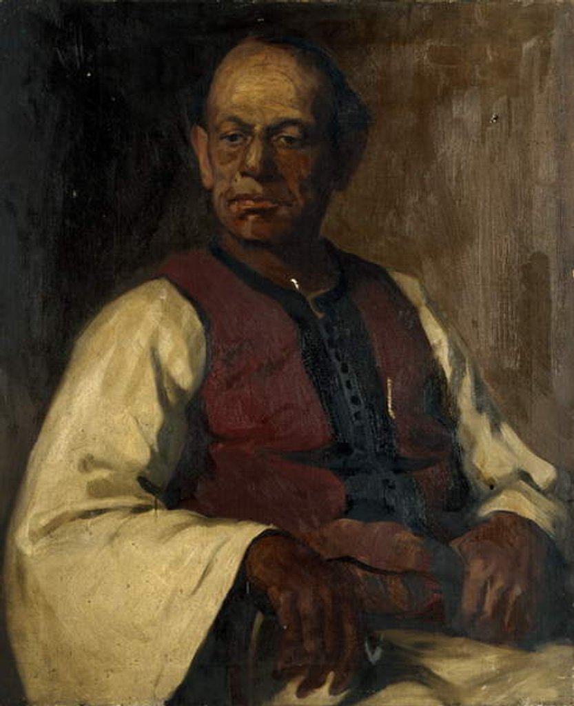 Detail of Portrait of a Moroccan, 1908 [LDUCS-5044] by Elinor Proby Adams