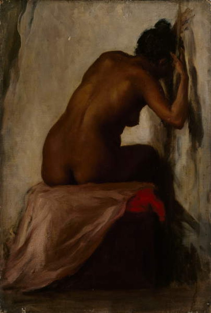 Detail of Female Figure Seated, c.1898 [LDUCS-5186] by Evelyn Cheston