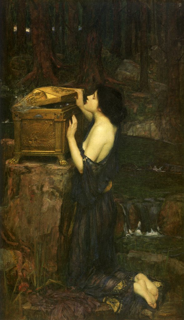 Detail of Pandora by John William Waterhouse
