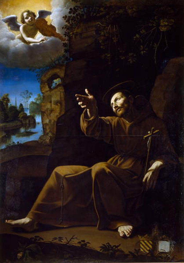 Detail of The Vision of St Francis by Anonymous Anonymous