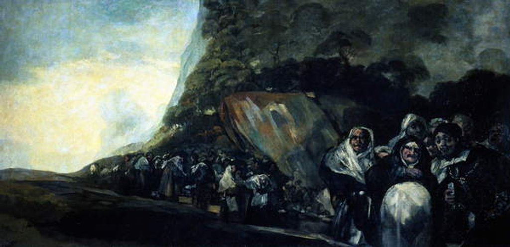Detail of Pilgrimage to the Fountain of San Isidro, 1819 by Francisco Jose de Goya y Lucientes