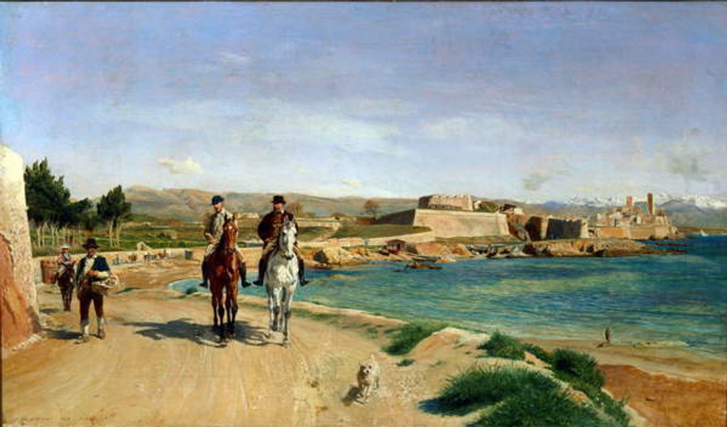 Detail of Antibes La promenade a cheval, 1868 by Jean-Louis Ernest Meissonier
