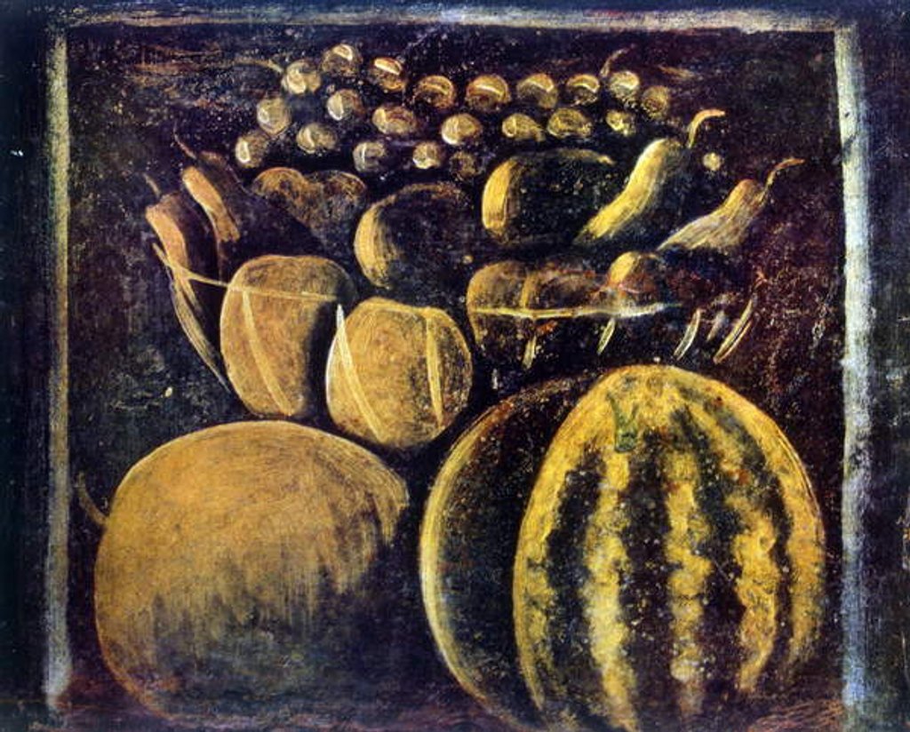 Detail of Still life with fruit 1900 by Niko Pirosmani