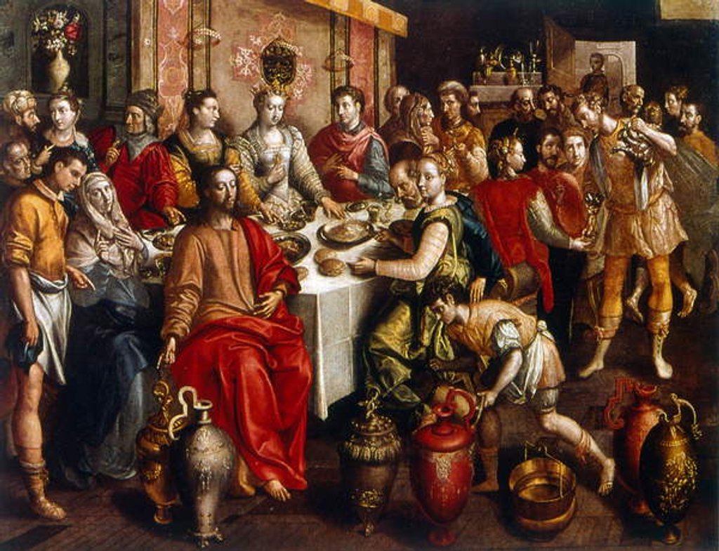 Detail of The Marriage at Cana, 1596-1597 by Maarten de Vos