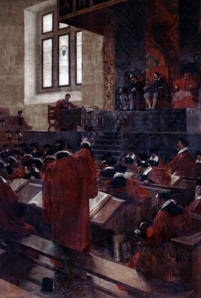 Detail of Anne du Bourg and Henry II in the Paris Parlement, 10th June 1559, 1893 by Jean Paul Laurens