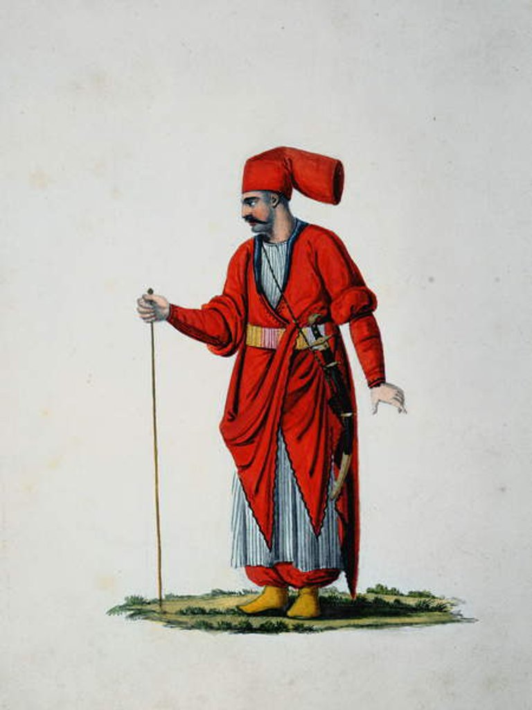 Detail of Hasseki Baltaci Valet del Sultani, probably by Cousinery, Ottoman period, third quarter of 18th century by French School