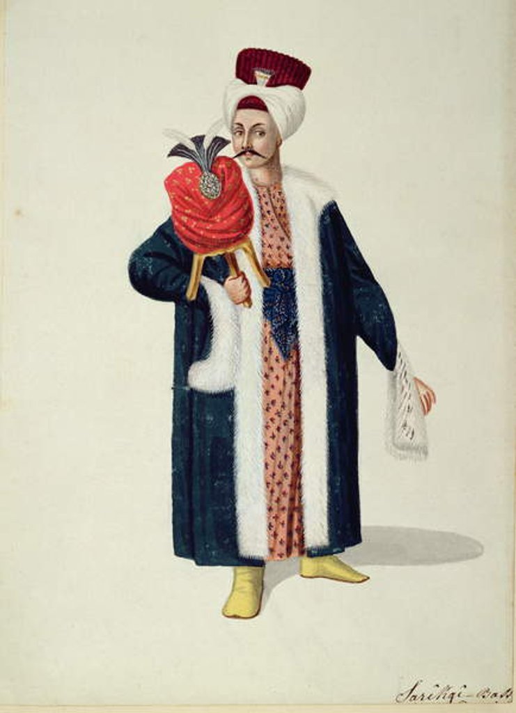 Detail of Sarik Basa, Master of the Turban, Ottoman period, third quarter of 18th century by Turkish School