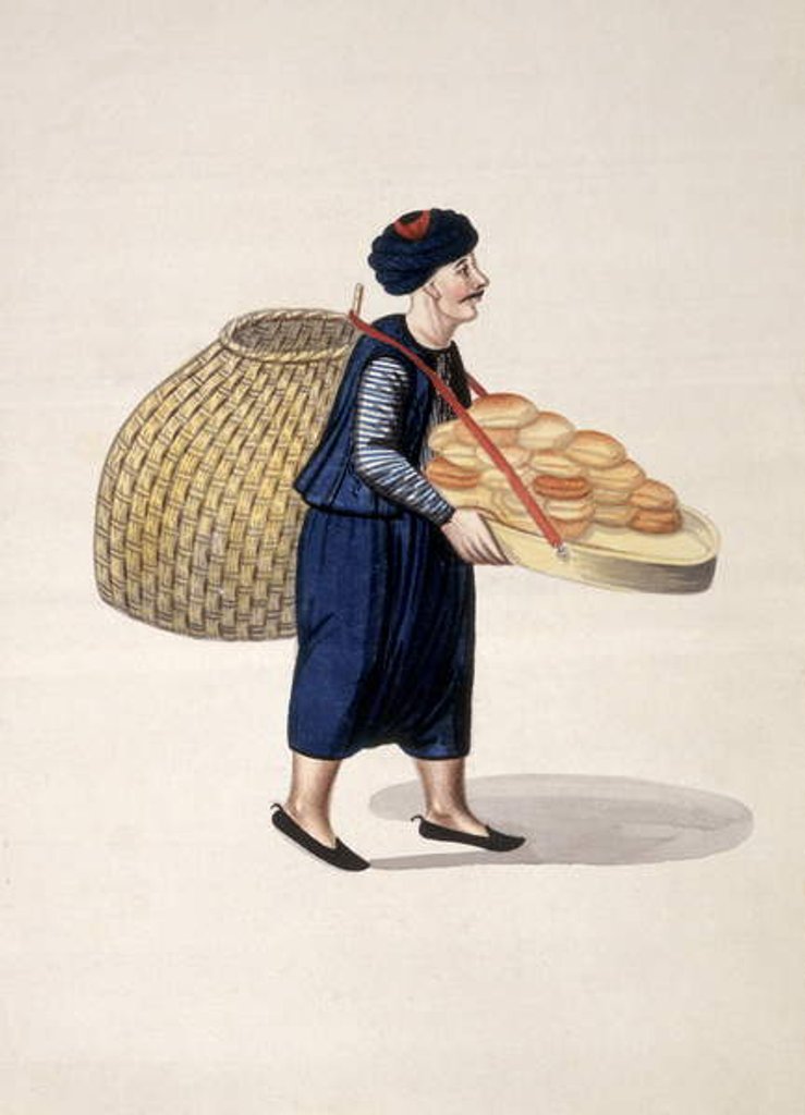 Detail of Street Vendor, Ottoman period, third quarter of 18th century by French School