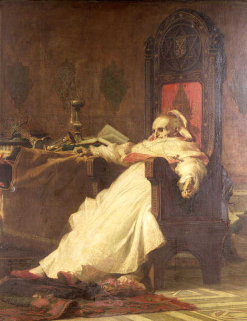 Detail of Death of Pope Boniface VIII by Nicolò Barabino