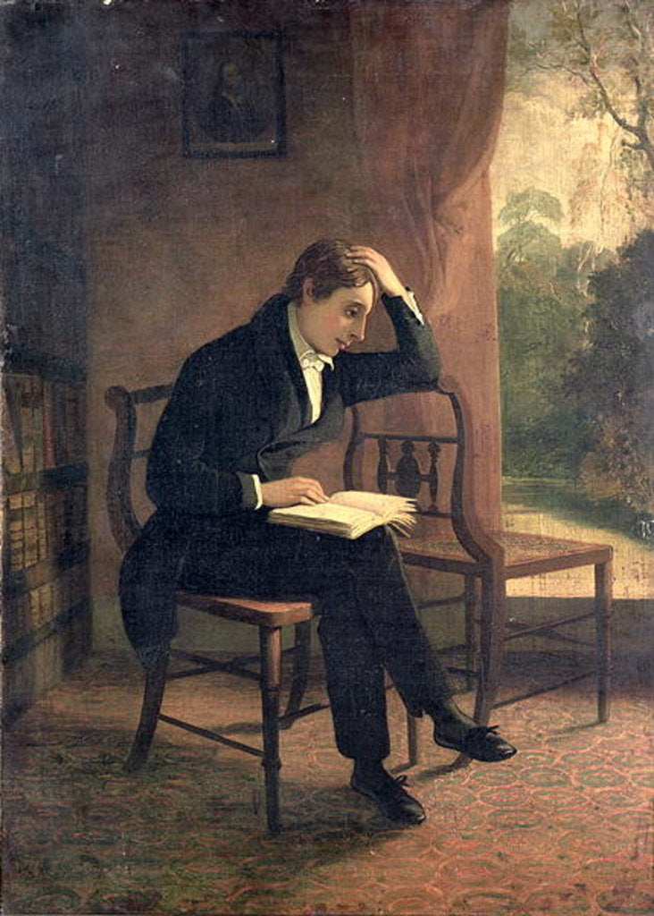 Detail of Portrait of John Keats by William Hilton