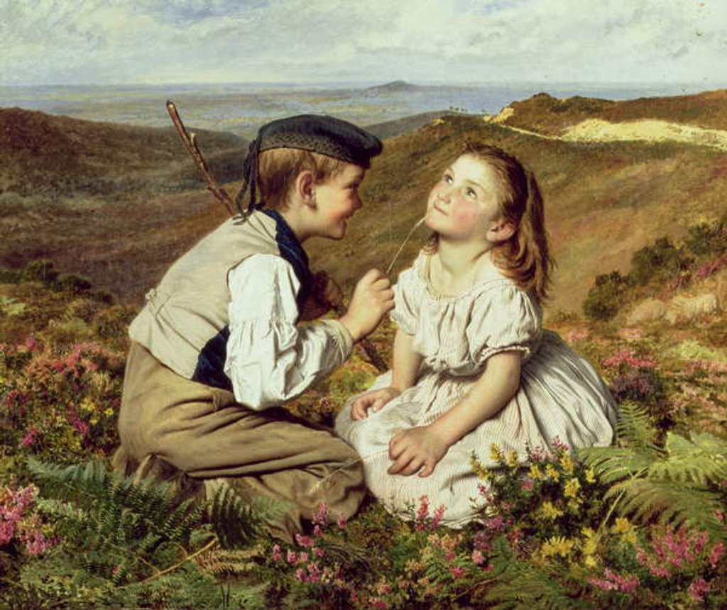 Detail of Touch and Go, to Laugh or No by Sophie Anderson