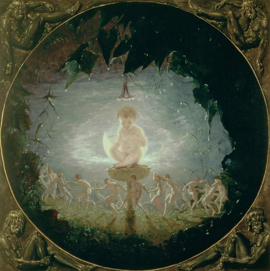 Detail of Puck, 1841 by Richard Dadd
