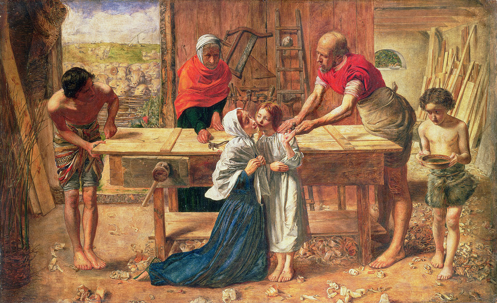 Detail of Christ in the House of His Parents, 1863 by John Everett & Solomon Rebecca Millais