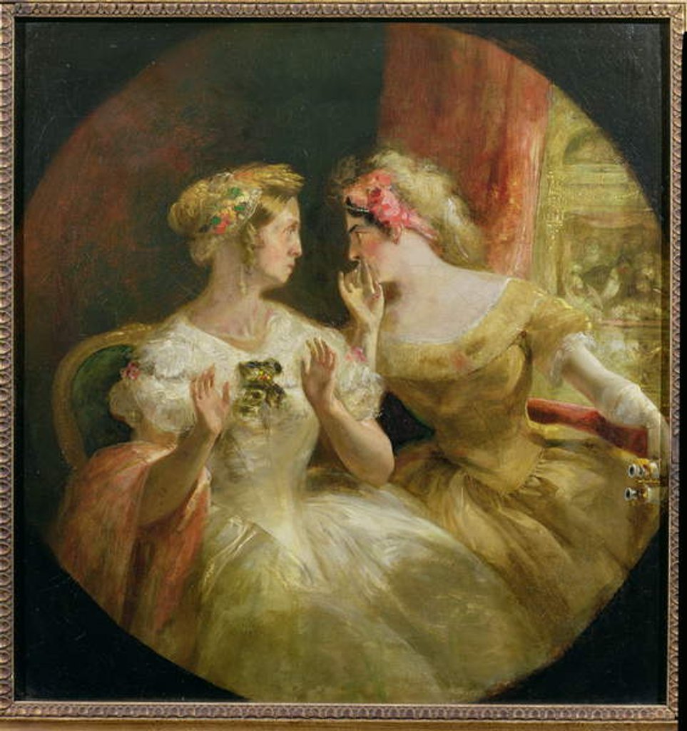 Detail of Ladies Gossiping at the Opera by Frederick Barnard