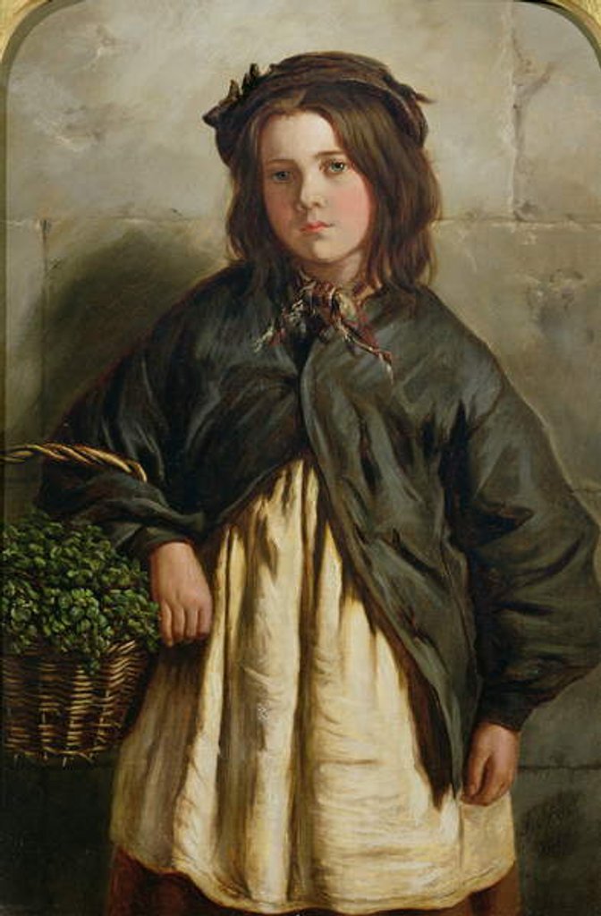 Detail of Watercress Girl, 1867 by Frederick Ifold