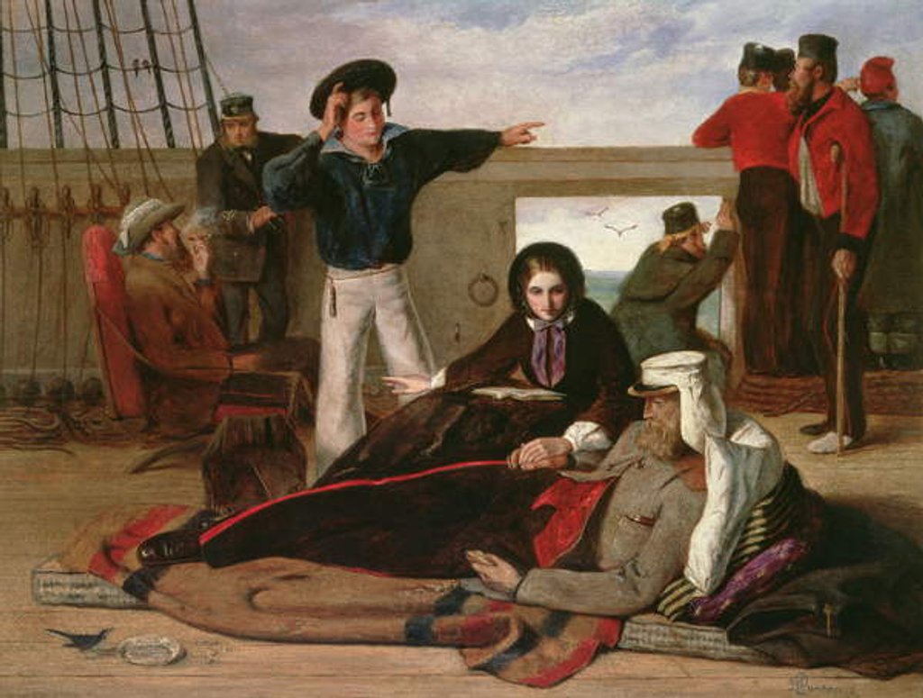 Detail of Nearing Home, 1858 by John Dalbiac Luard
