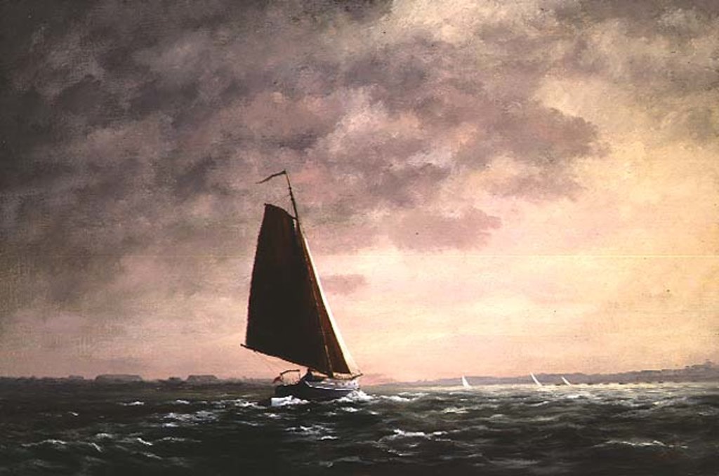 Detail of Passing Squall on the Medway by Vic Trevett