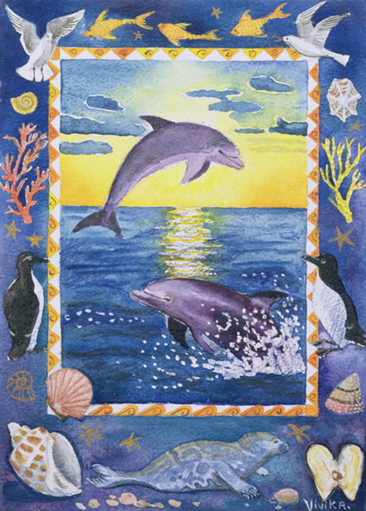 Detail of Dolphin, 1999 by Vivika Alexander