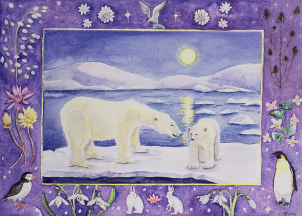 Detail of Polar Bear by Vivika Alexander