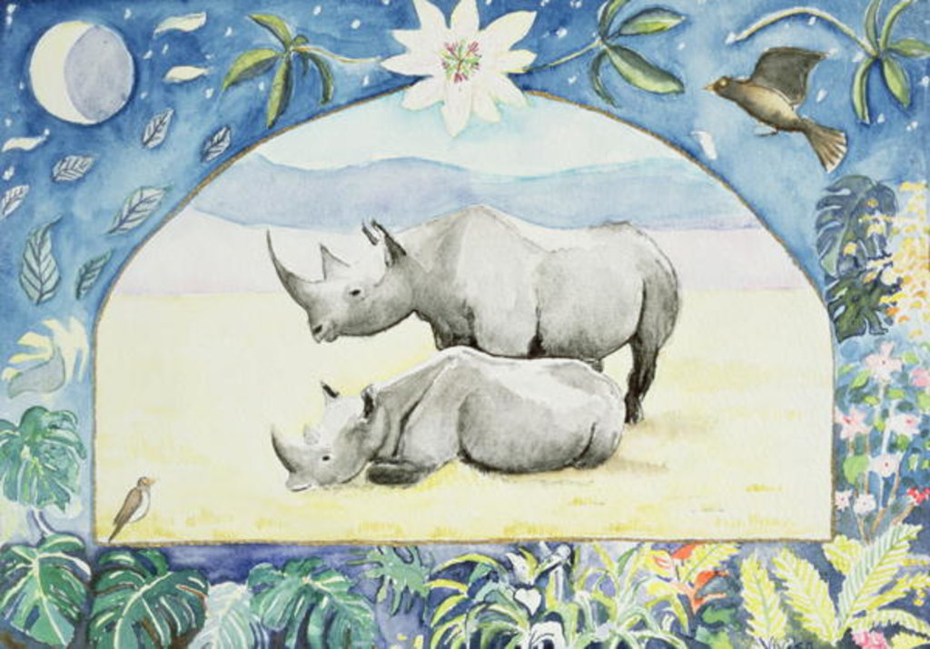 Detail of Rhino by Vivika Alexander