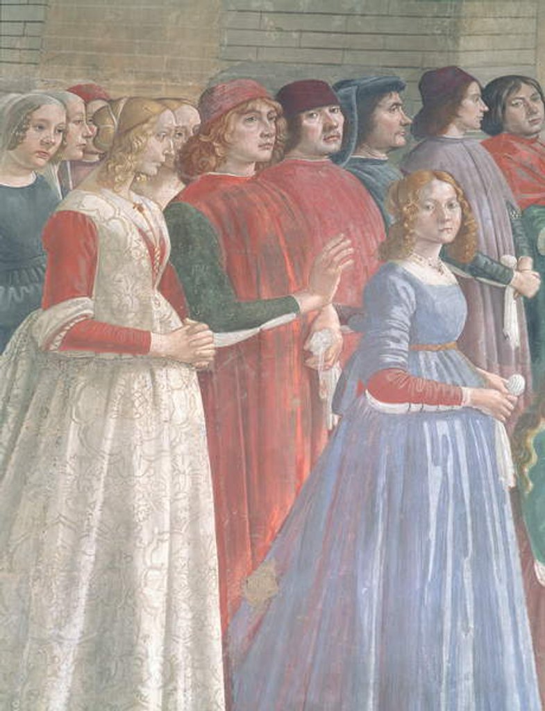 Detail of Florentine Onlookers by Domenico Ghirlandaio