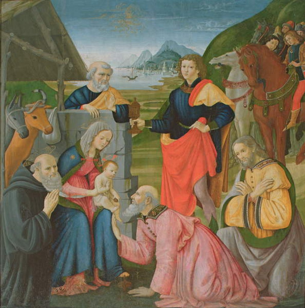 Detail of Adoration of the Magi by Domenico Ghirlandaio