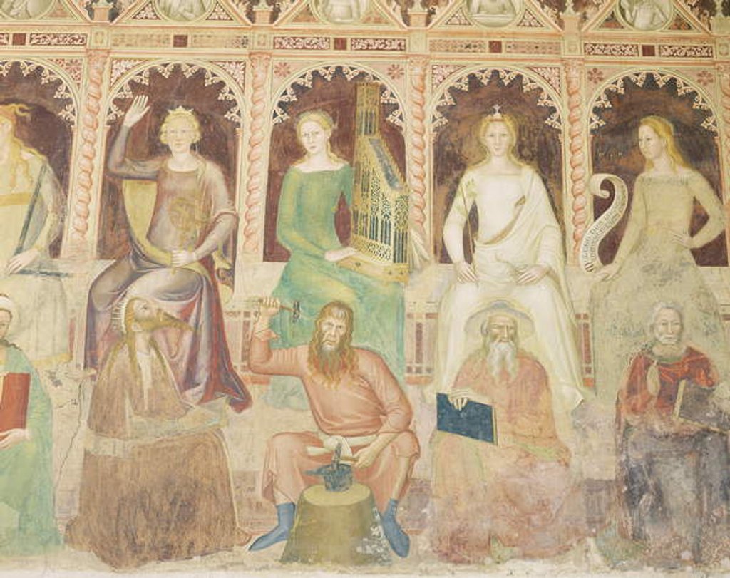 Detail of Detail from 'The Allegory of Christian Learning', Capellone degli Spagnoli, 1365-67 by Andrea di Bonaiuto