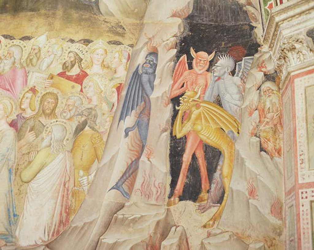 Detail of Detail from 'The Descent from the Cross', Capellone degli Spagnoli, 1365-67 by Andrea di Bonaiuto