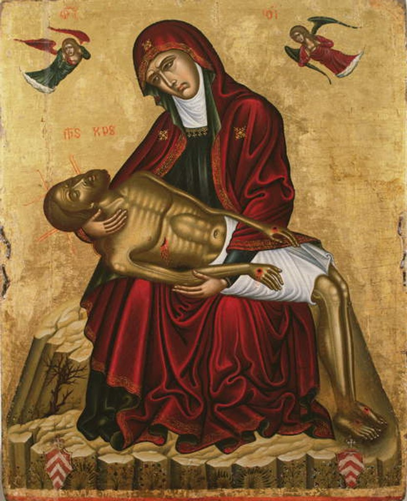 Detail of Pieta by Andreas Pavias