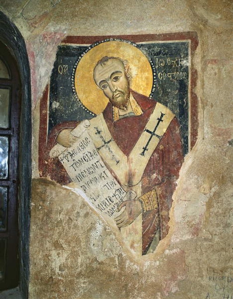 Detail of St John Chrysostom by Italian School